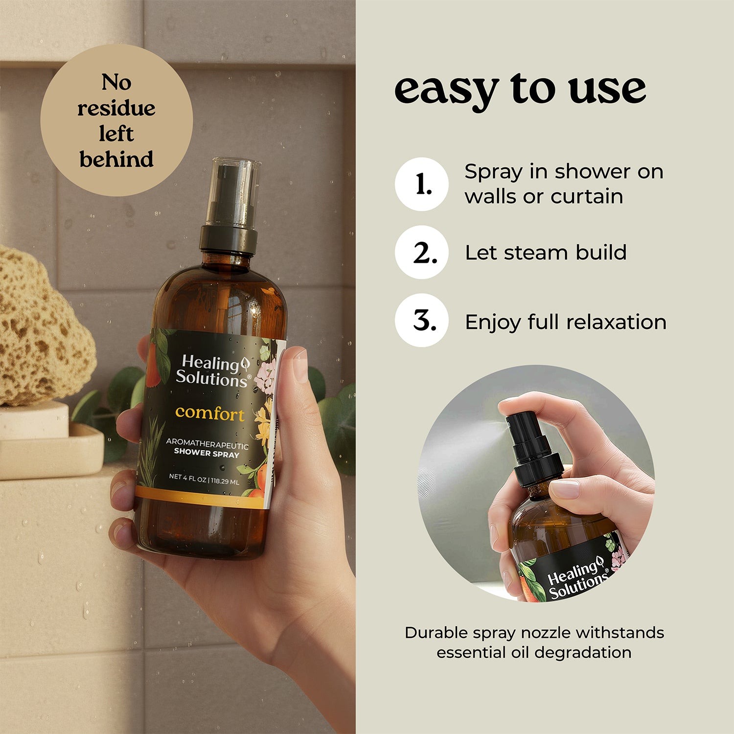Shower Spray - 4oz - Comfort