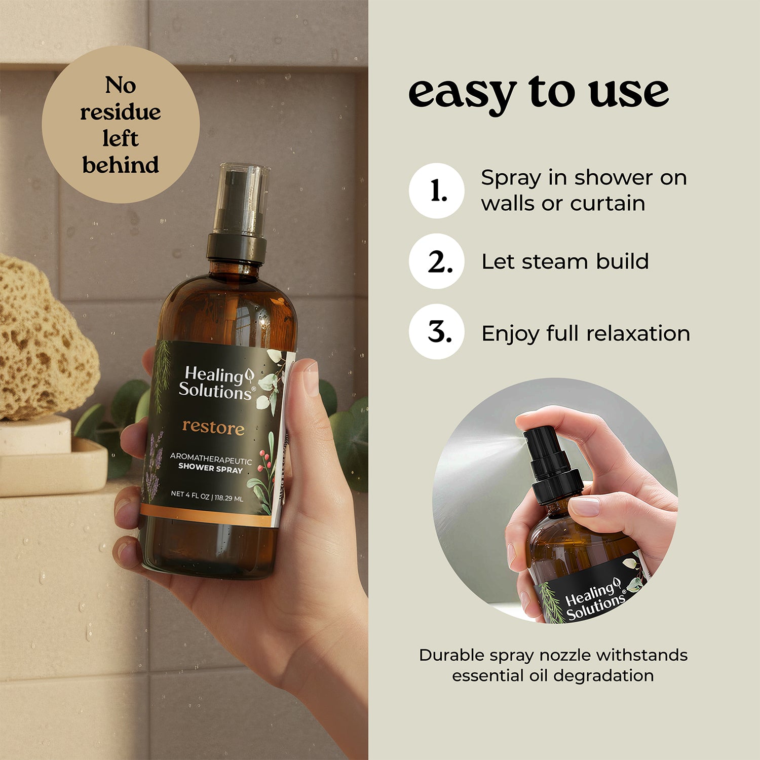 Shower Spray - 4oz - Restore