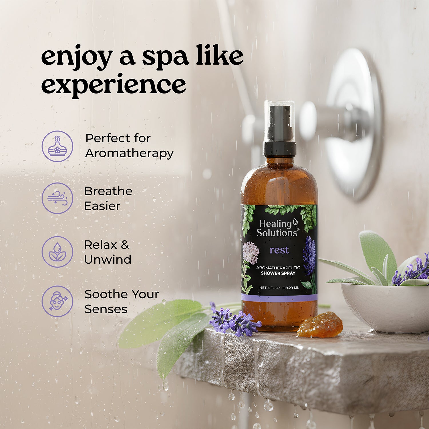 Shower Spray - 4oz - Rest