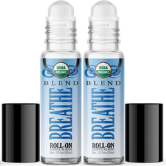 Organic Breathe Blend Essential Oil Roll On (2 PACK)-Healing Solutions | Essential Oils