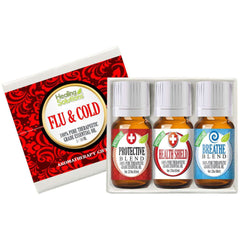 Flu & Cold Essential Oil Set (3 Pack/10mL)-Healing Solutions | Essential Oils