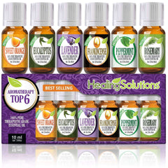 Aromatherapy Top 6 - Essential Oils Set (x6)-Healing Solutions | Essential Oils